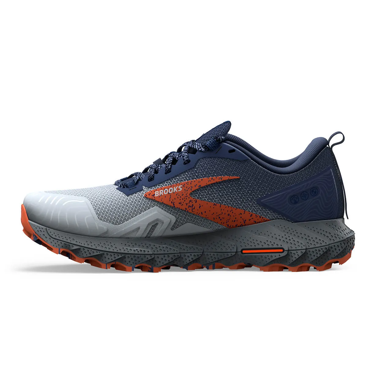 Brooks Cascadia 17 Mens | Blue/navy/firecracker