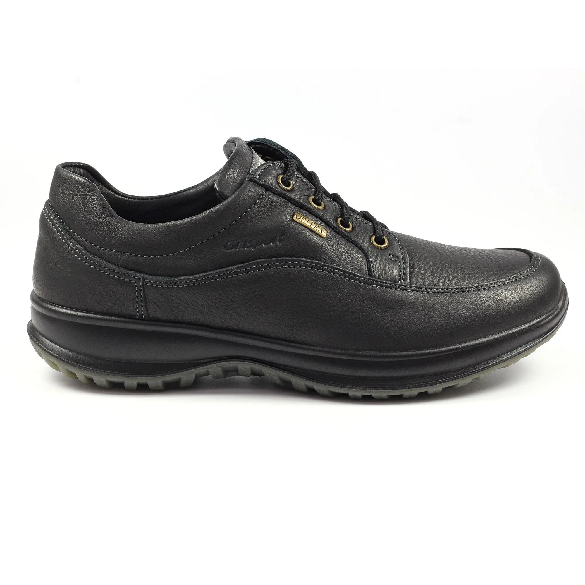 Grisport Livingston Black Shoes Leather Walking Shoe Water Resistant Comfort