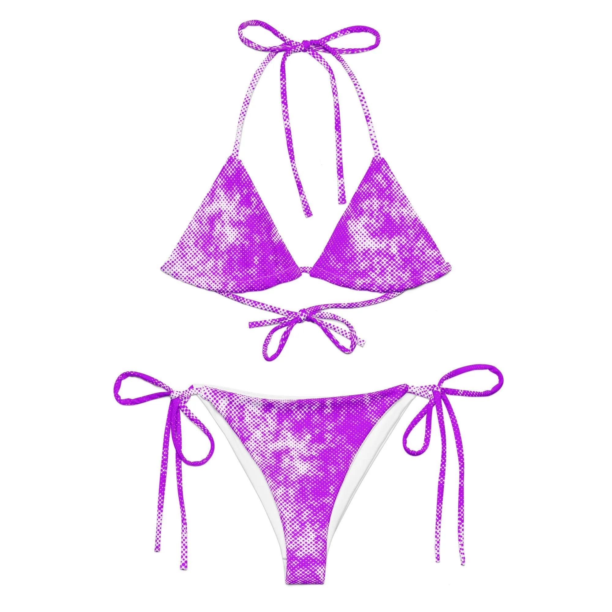 Lavender Pulse Eco String Bikini Set