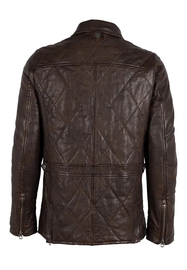 Men's Mauritius | Kalisdo CF Leather Jacket | Brown