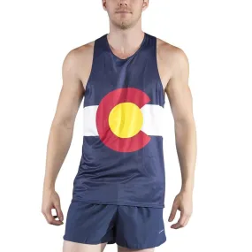 Men's Printed Singlet- Colorado