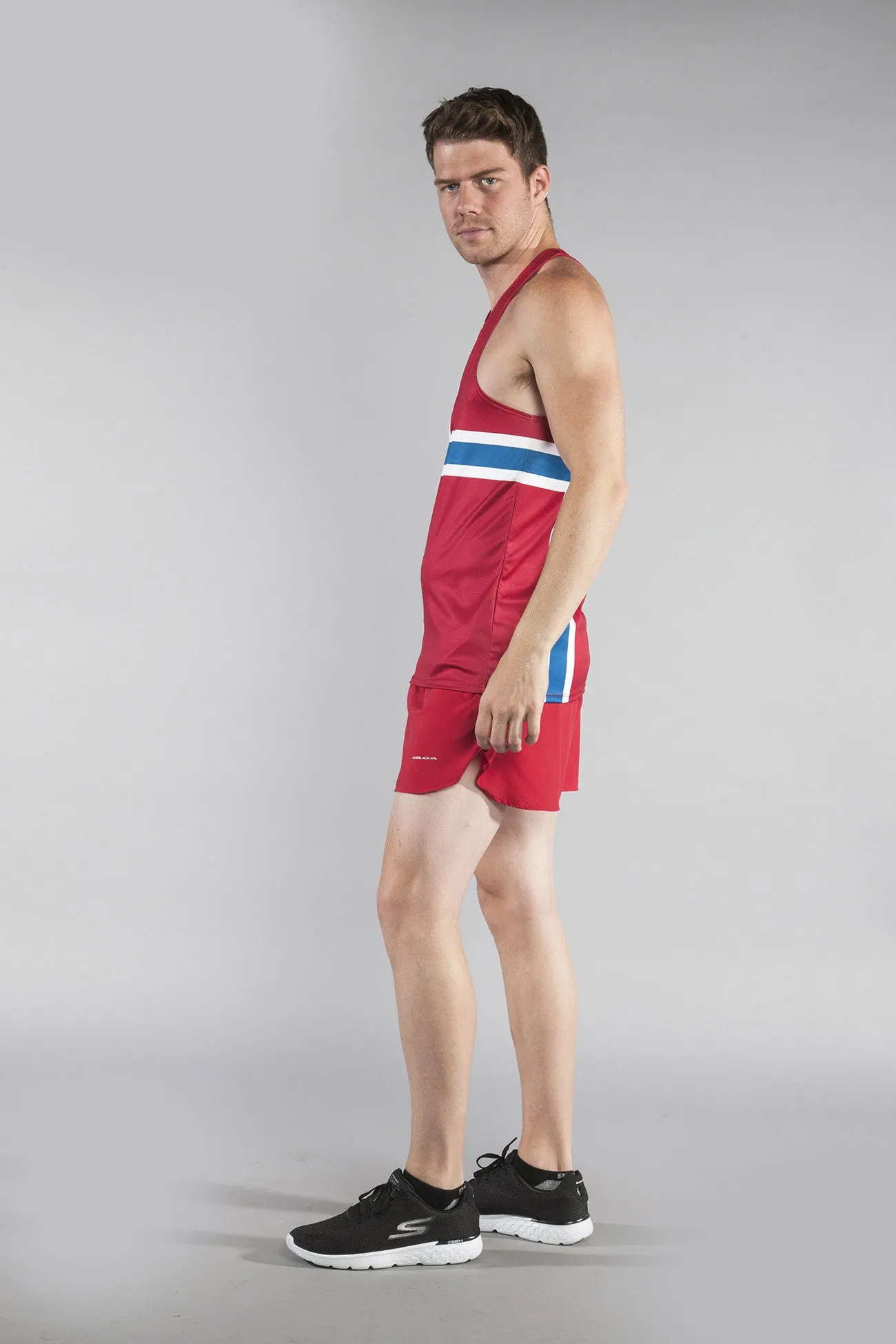 Men's Printed Singlet- Norway